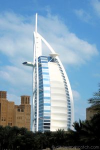 View of Burj al Arab from the Madinat