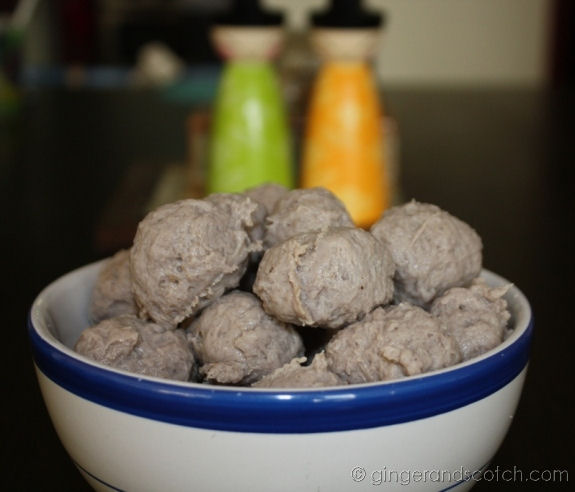 Ngau Yoke Yuen = Chinese Beef Meatballs