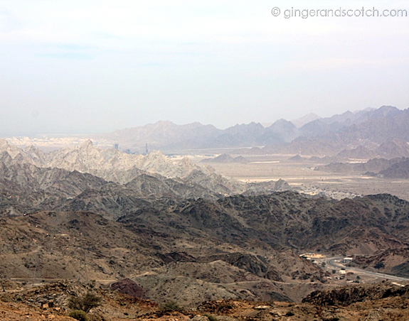 View from top of Wadi