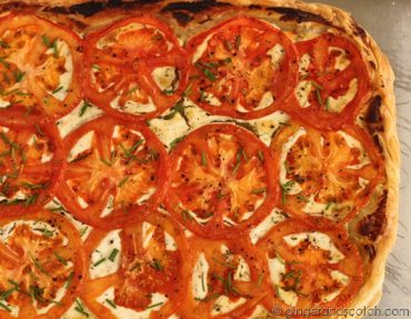 tomato goat cheese tart
