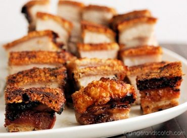 Chinese roast pork crackling