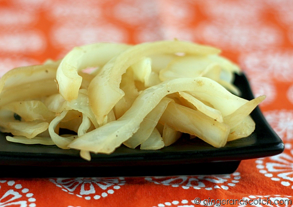 Ginger and Scotch Cabbage