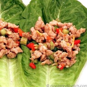 Spicy Chicken Lettuce Wraps