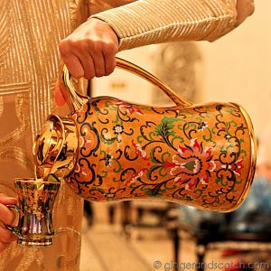 Arabic Tea Being Poured