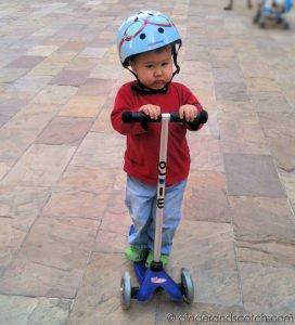 Wee Scotch on Scooter