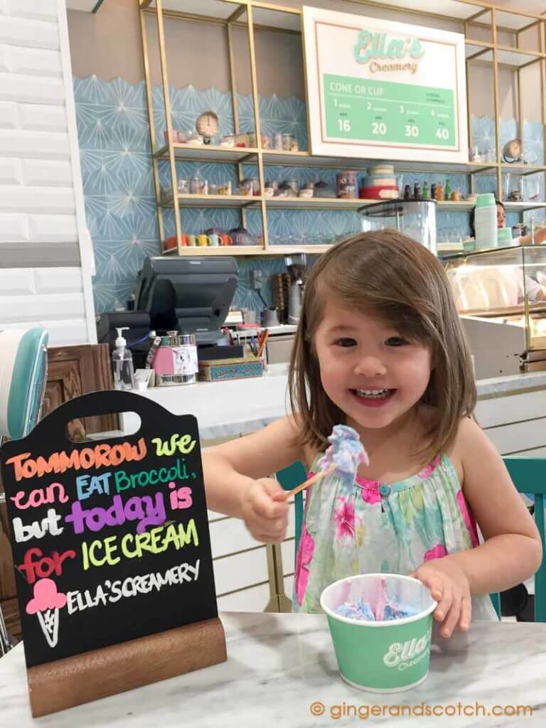 Unicorn Ice Cream @ Ella's Creamery