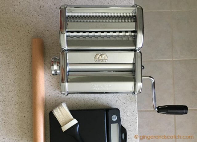 The Marcato Atlas 150 pasta machine is perfect for making Asian noodles