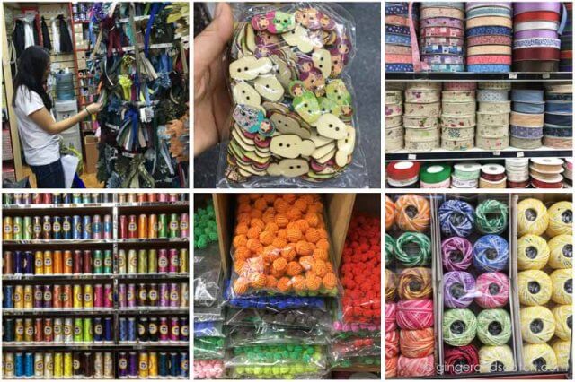 Haberdashery shops in the Naif area of Deira, Dubai